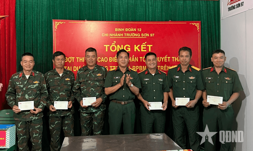 Binh đoàn 12: Chi nhánh Trường Sơn 97 tổng kết đợt thi đua cao điểm “Thần tốc - Quyết thắng”