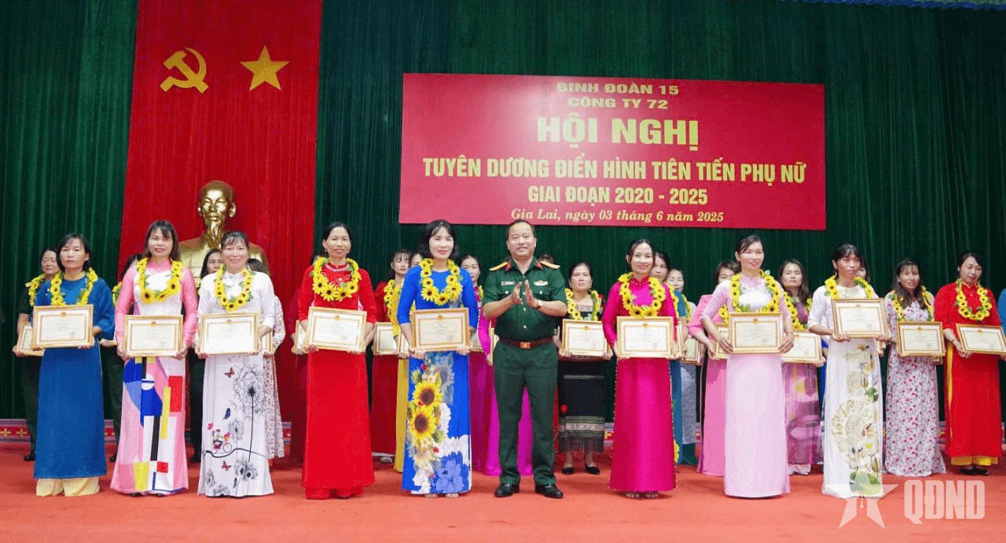 Công ty 72 (Binh đoàn 15): Nhiều điển hình tiên tiến trong phong trào phụ nữ