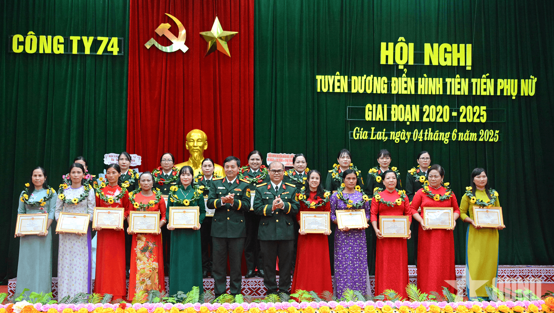 Công ty 74 (Binh đoàn 15) tuyên dương điển hình tiên tiến phụ nữ giai đoạn 2020-2025