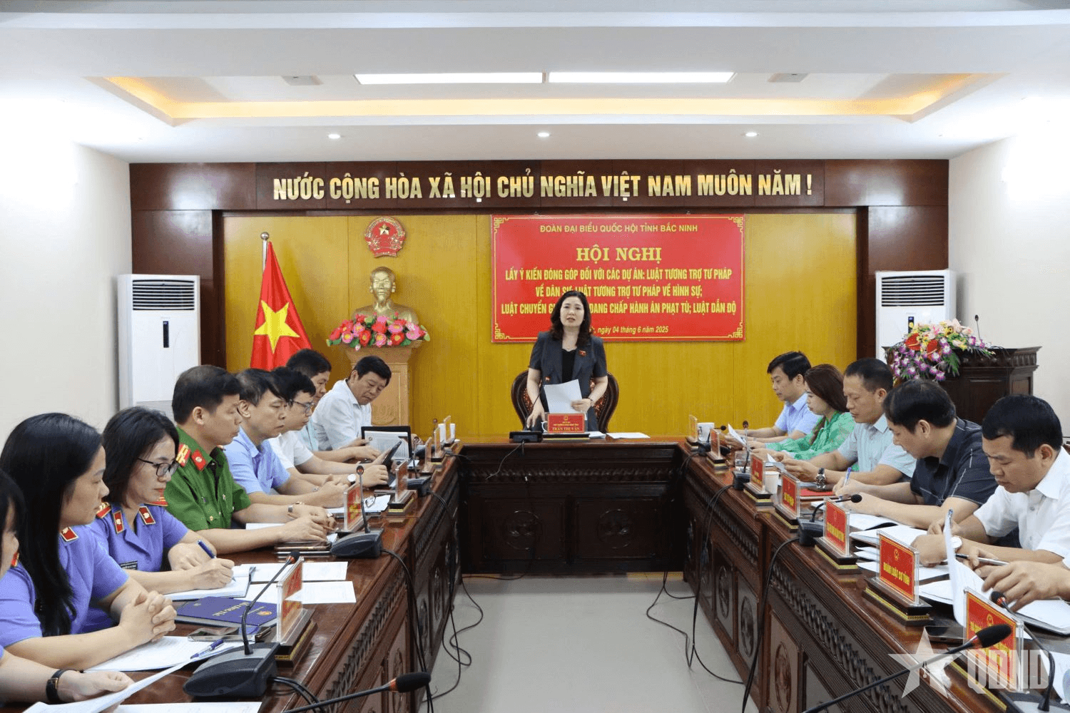 Đoàn ĐBQH tỉnh Bắc Ninh lấy ý kiến đóng góp vào 4 dự án luật trong lĩnh vực tương trợ tư pháp