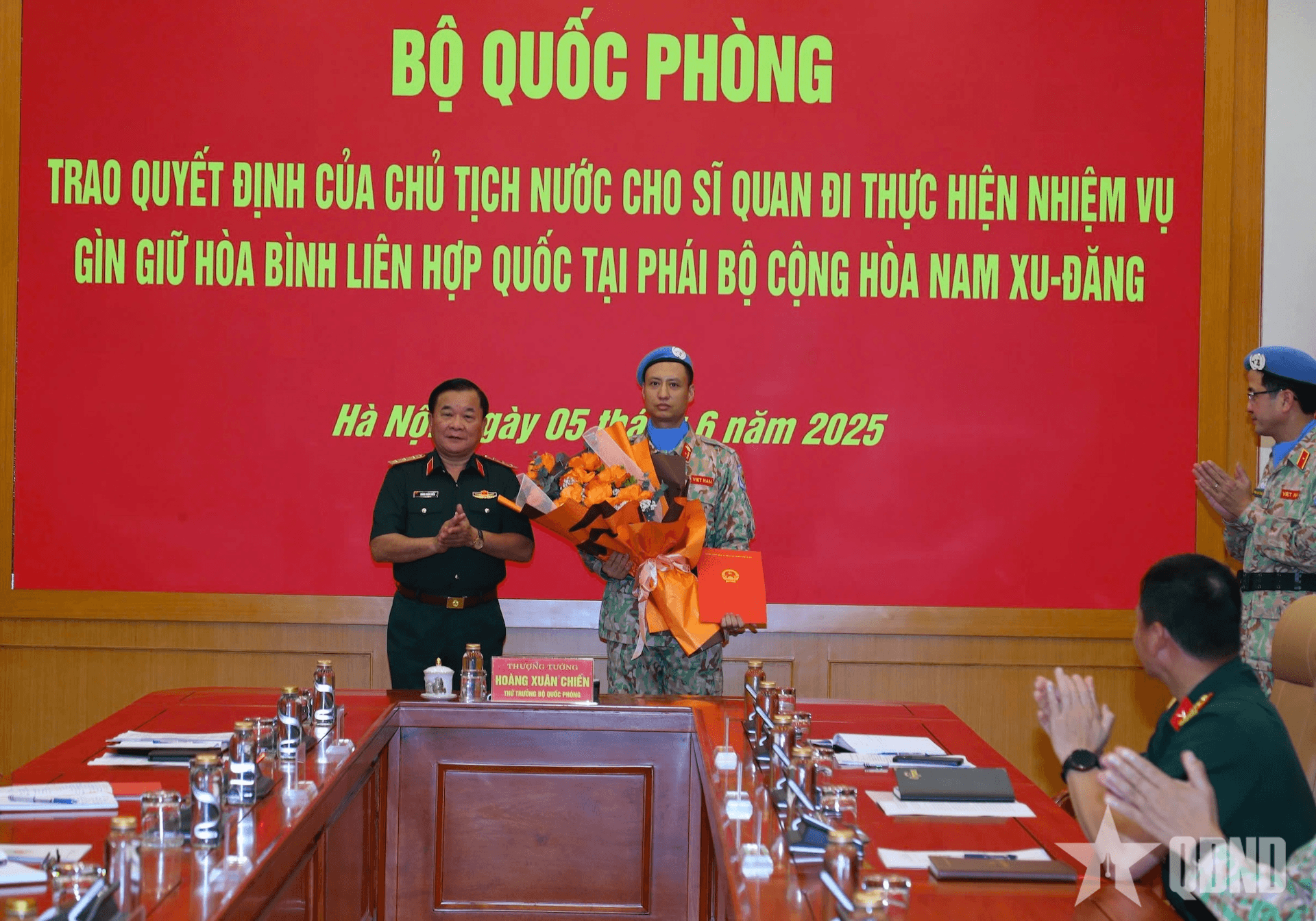 Việt Nam cử thêm sĩ quan ưu tú tham gia sứ mệnh gìn giữ hòa bình