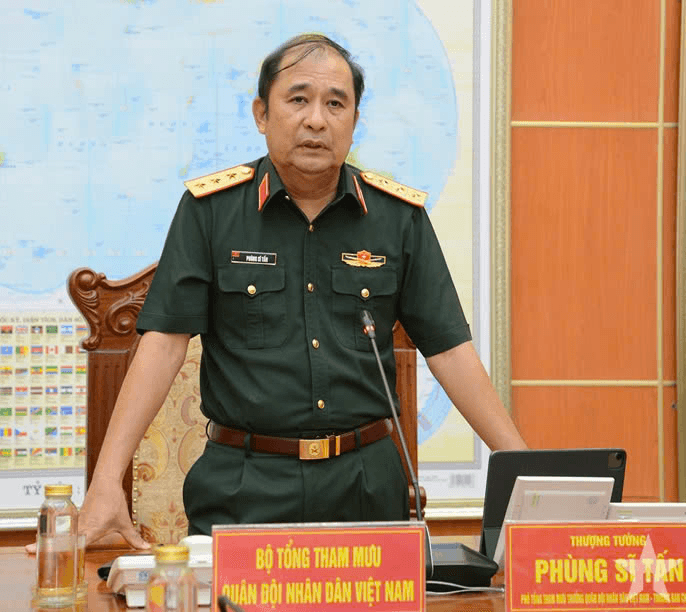 Thượng tướng Phùng Sĩ Tấn dự Hội nghị triển khai nhiệm vụ biểu diễn nghệ thuật chào mừng kỷ niệm 80 năm Ngày truyền thống Bộ Tổng Tham mưu