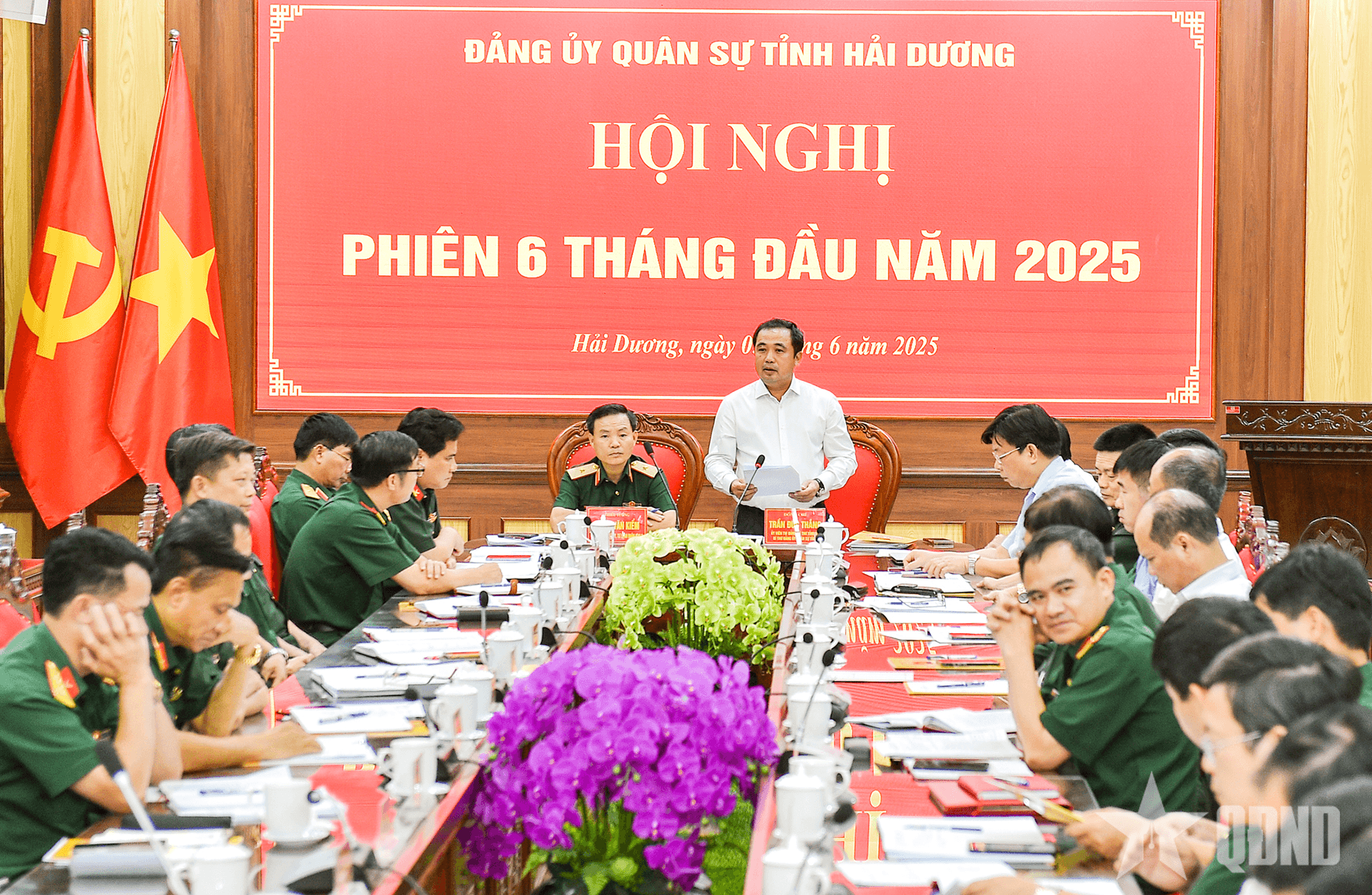 Đảng ủy Quân sự tỉnh Hải Dương tổ chức hội nghị phiên 6 tháng đầu năm 2025