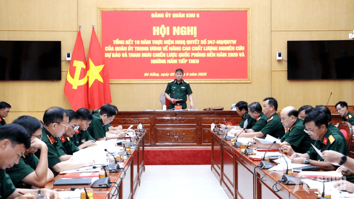 Quân khu 5 tổng kết 10 năm thực hiện Nghị quyết số 347