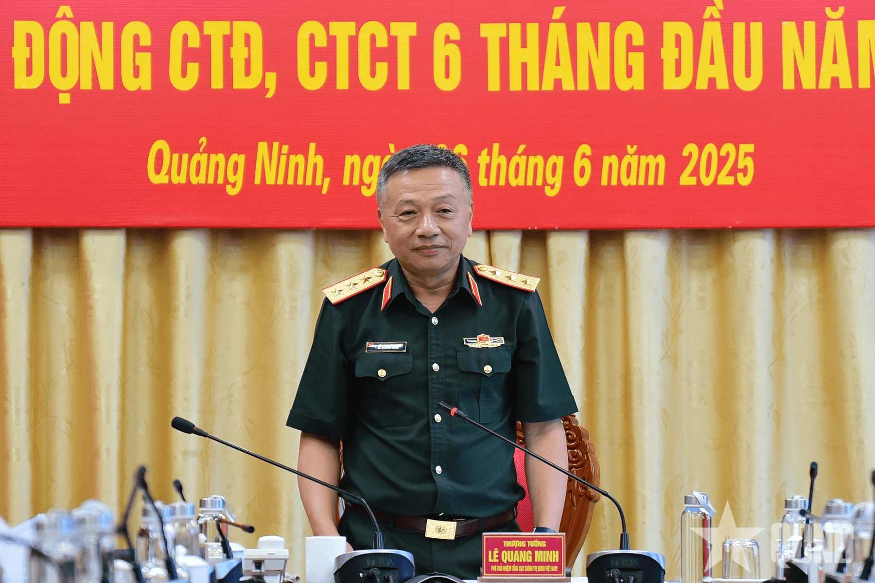 Thượng tướng Lê Quang Minh kiểm tra hoạt động công tác Đảng, công tác chính trị tại Bộ CHQS tỉnh Quảng Ninh