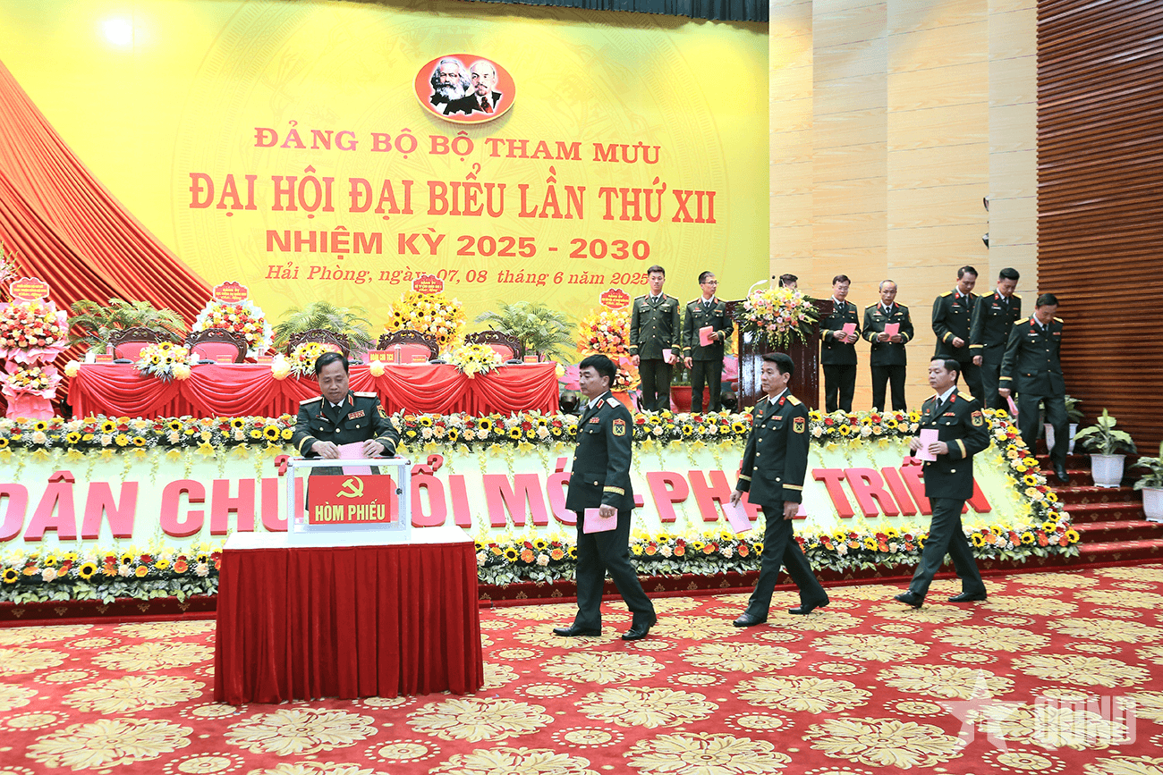 Đại hội đại biểu Đảng bộ Bộ Tham mưu (Quân khu 3) lần thứ XII, nhiệm kỳ 2025-2030 thành công
