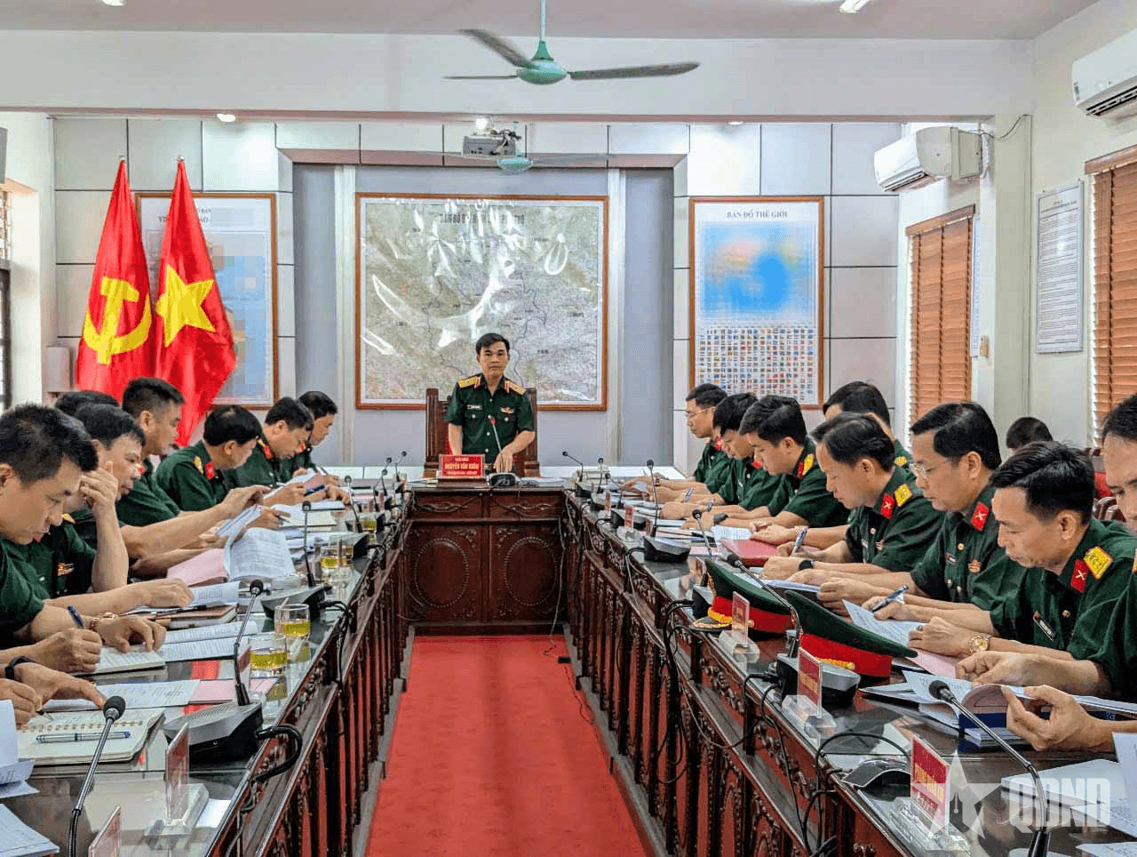 Kiểm tra công tác chuẩn bị sáp nhập, sắp xếp tổ chức lại cơ quan quân sự địa phương tỉnh Phú Thọ
