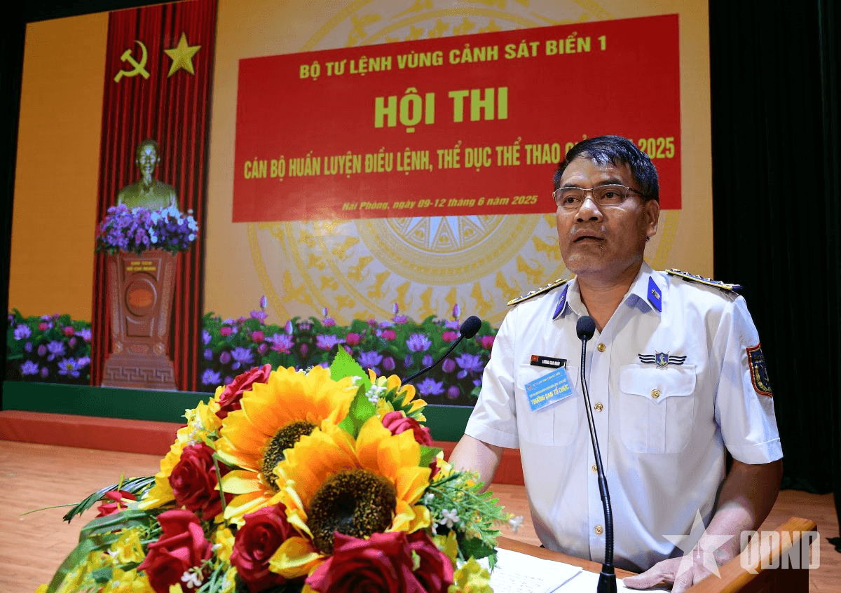 Bộ tư lệnh Vùng Cảnh sát biển 1 khai mạc Hội thi cán bộ huấn luyện điều lệnh, TDTT giỏi năm 2025