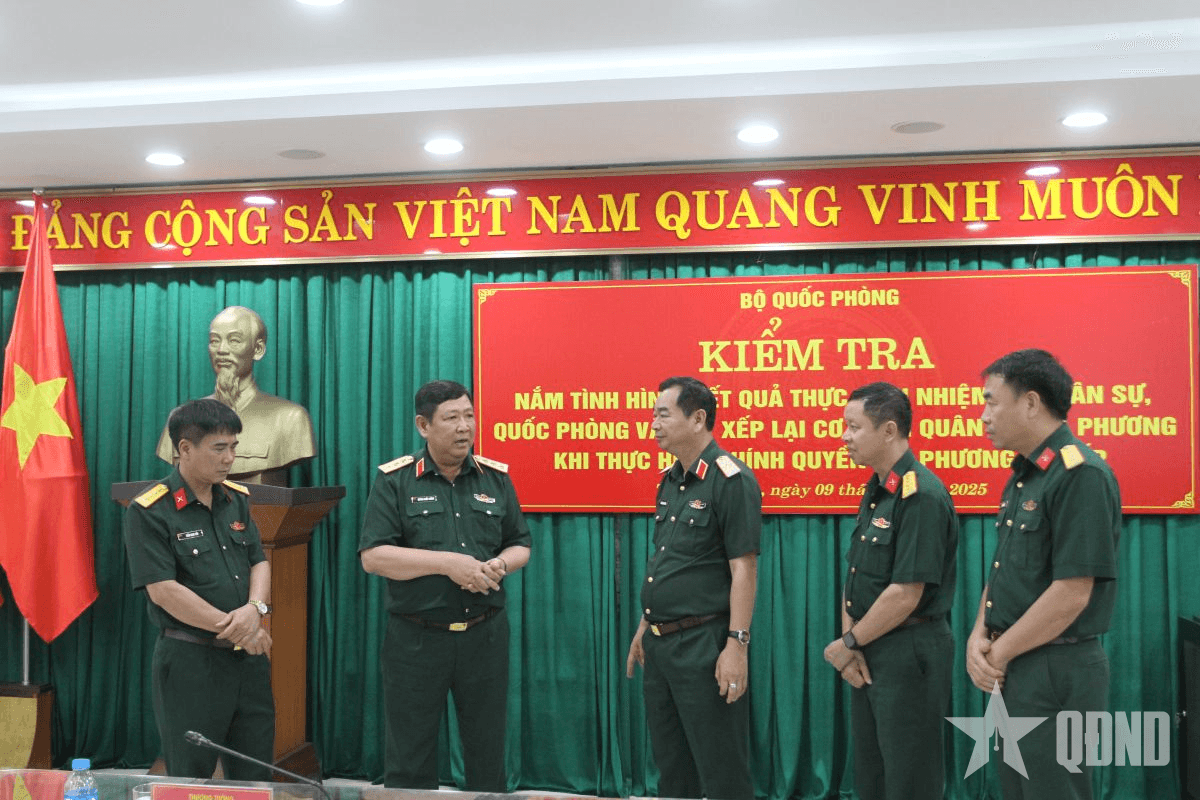 Bộ Quốc phòng kiểm tra kết quả thực hiện nhiệm vụ tại Quân khu 1