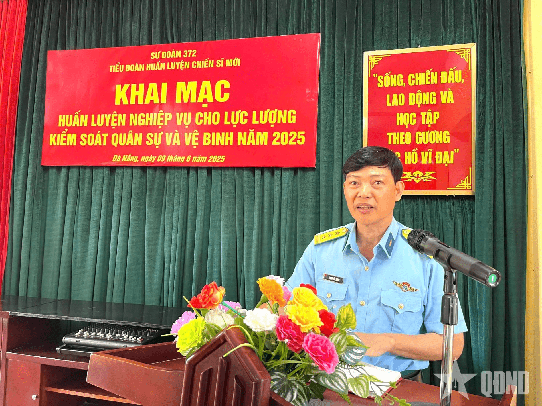 Sư đoàn Không quân 372 huấn luyện nghiệp vụ cho lực lượng kiểm soát quân sự và vệ binh năm 2025
