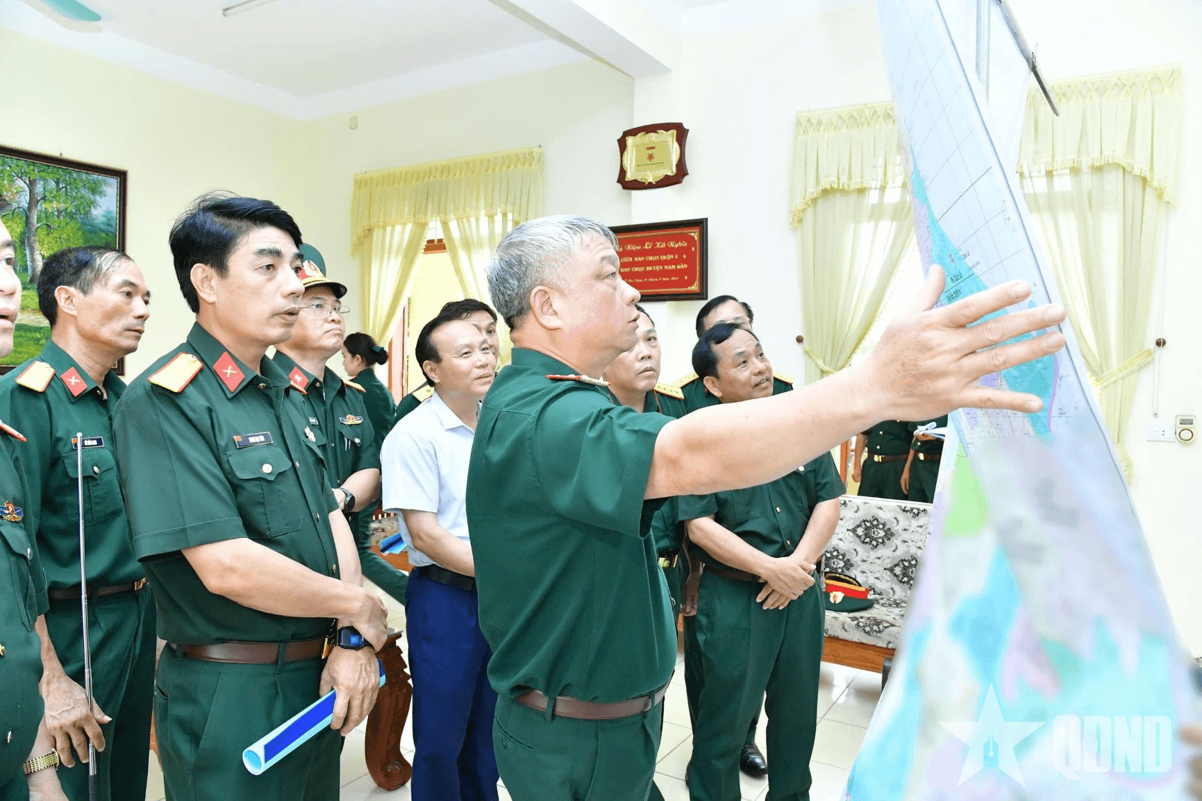Bộ Quốc phòng kiểm tra công tác sắp xếp cơ quan quân sự địa phương tại Nghệ An