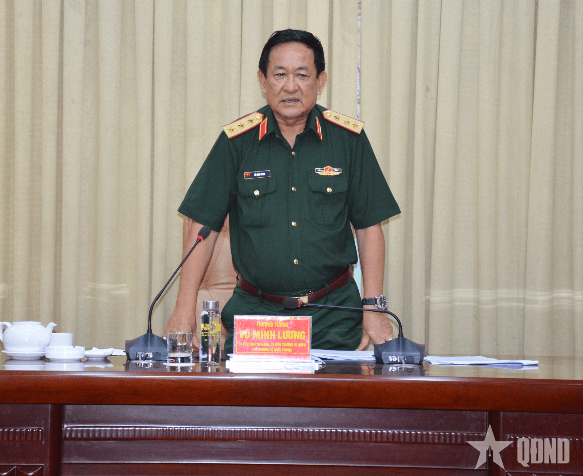 Thượng tướng Võ Minh Lương kiểm tra, nắm tình hình tại Quân khu 7