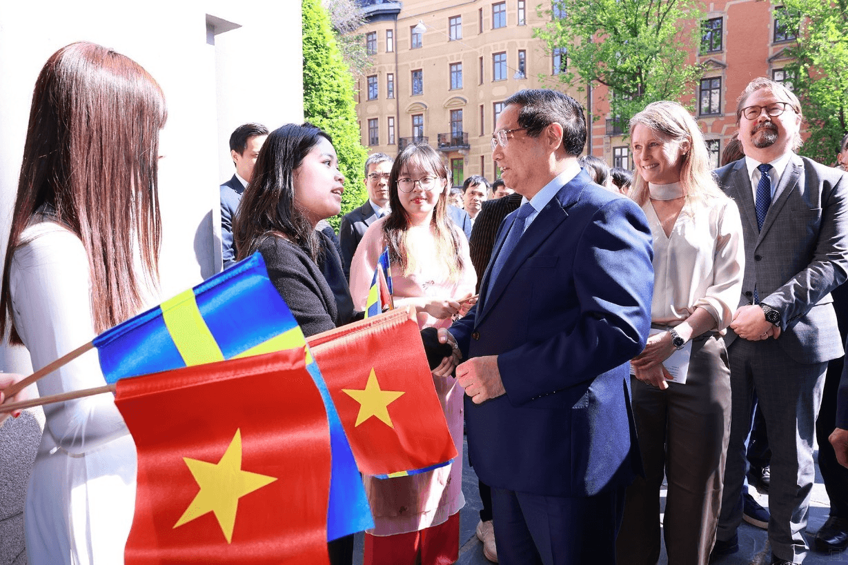 Thủ tướng Phạm Minh Chính phát biểu về chính sách tại Đại học Kinh tế Stockholm