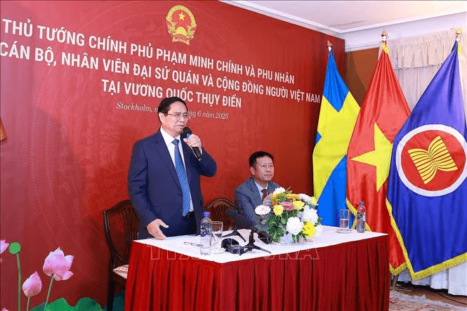 Thủ tướng Phạm Minh Chính: Bà con làm việc, đóng góp tại Thụy Điển cũng như làm việc, đóng góp tại Việt Nam