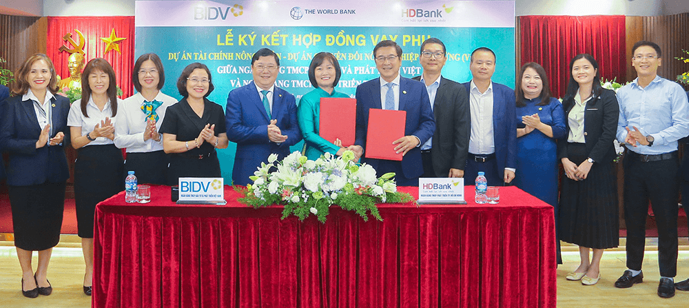 HDBank hợp tác BIDV triển khai nguồn vốn quốc tế thúc đẩy phát triển bền vững