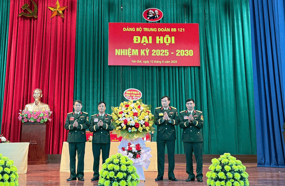 Đảng bộ Trung đoàn Bộ binh 121 tổ chức thành công Đại hội nhiệm kỳ 2025-2030