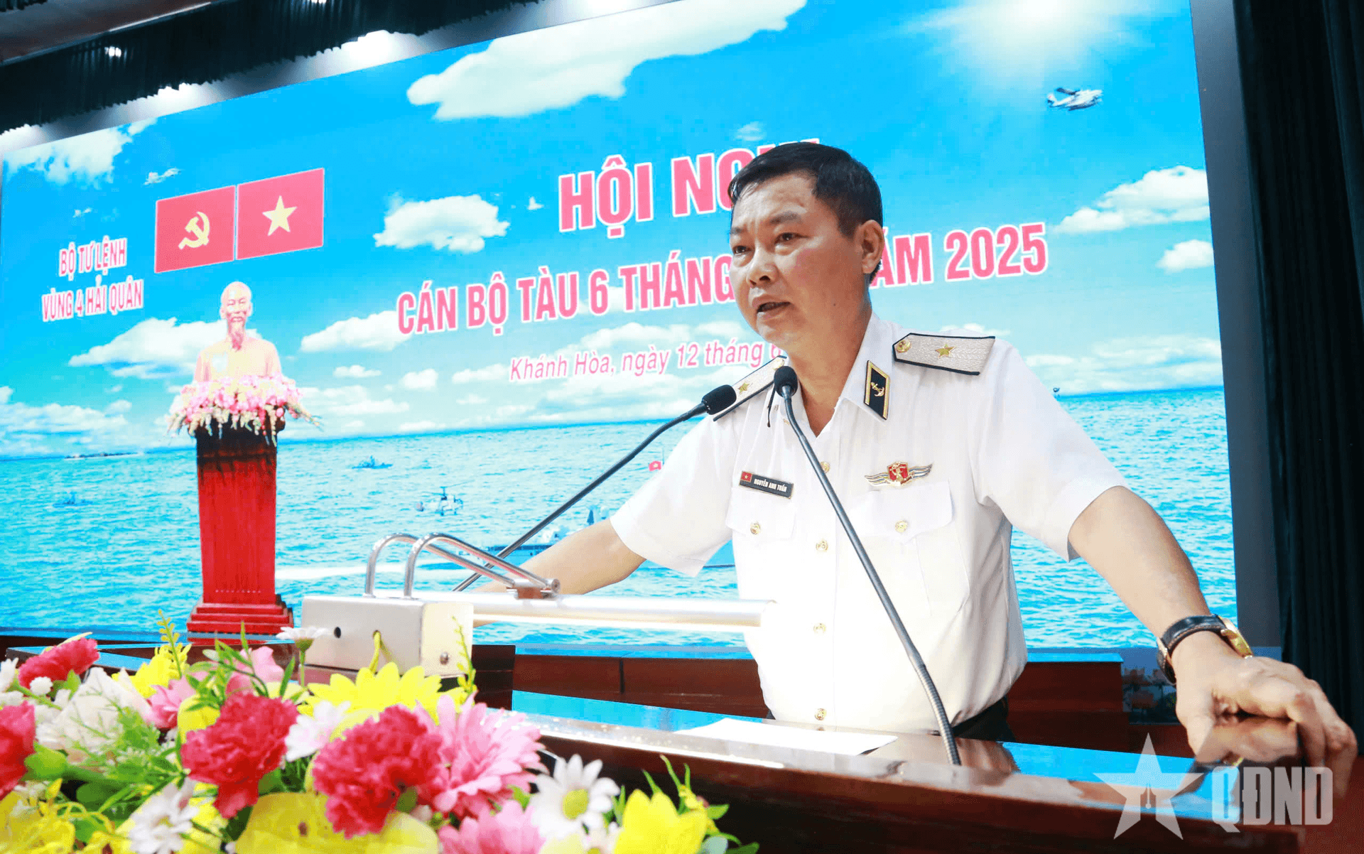 Vùng 4 Hải quân tổ chức Hội nghị cán bộ tàu 6 tháng đầu năm 2025