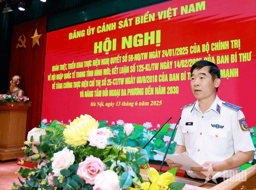 Quán triệt, triển khai Nghị quyết số 59-NQ/TW của Bộ Chính trị và Kết luận số 125-KL/TW của Ban Bí thư trong lực lượng Cảnh sát biển