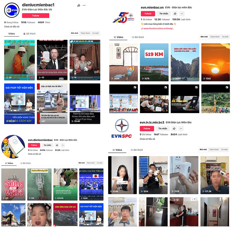 Cảnh báo mạo danh ngành điện miền Bắc trên Tiktok để lừa đảo