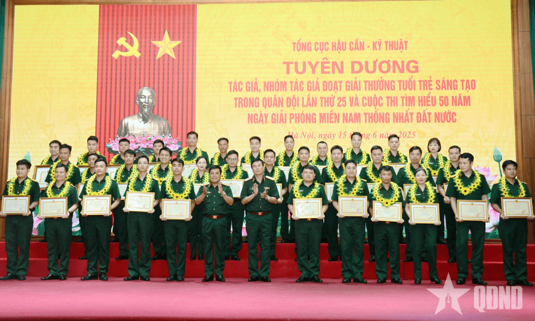 Tổng cục Hậu cần - Kỹ thuật tuyên dương các tập thể, cá nhân có thành tích xuất sắc trong tham gia Giải thưởng Tuổi trẻ sáng tạo trong Quân đội