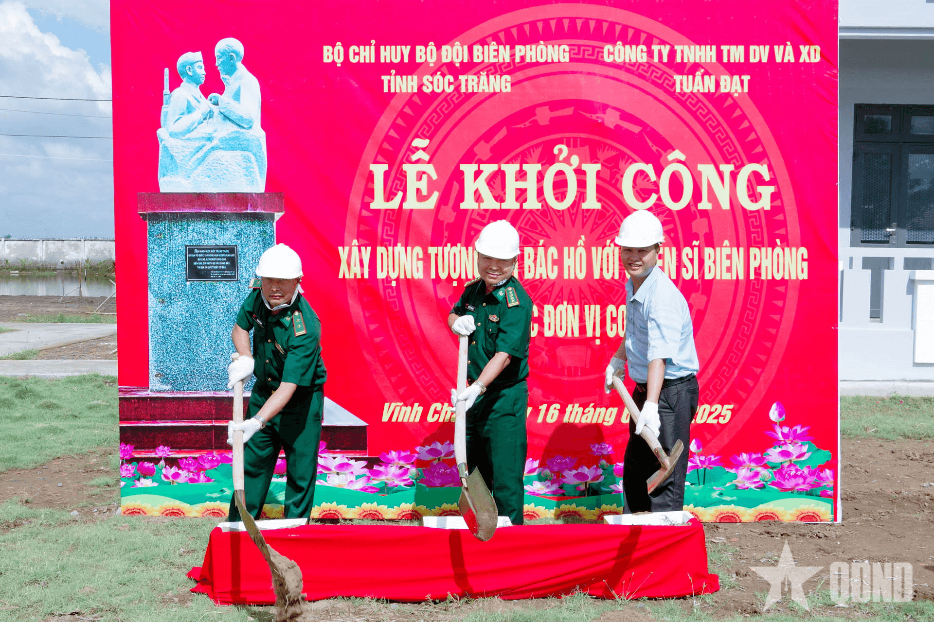 Sóc Trăng: Khởi công xây dựng tượng đài “Bác Hồ với chiến sĩ Biên phòng”