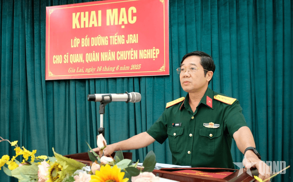 Quân đoàn 34 khai mạc lớp học tiếng Jrai năm 2025