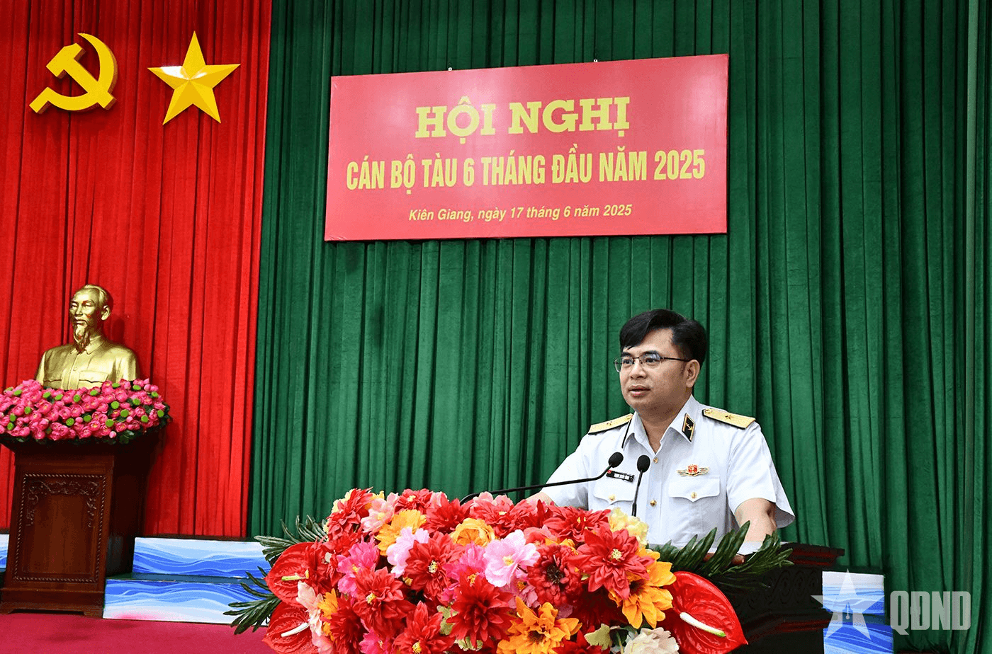 Bộ tư lệnh Vùng 5 Hải quân tổ chức Hội nghị cán bộ tàu 6 tháng đầu năm 2025