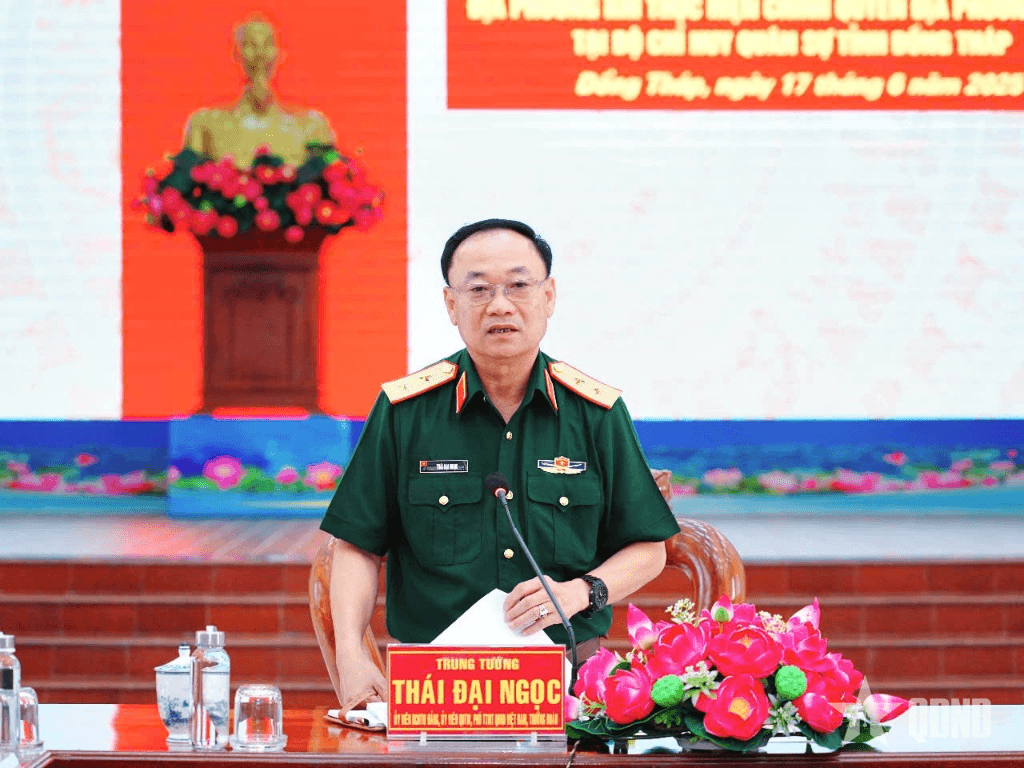 Đoàn công tác Bộ Quốc phòng nắm tình hình sắp xếp cơ quan quân sự địa phương tại Đồng Tháp và TP Cần Thơ