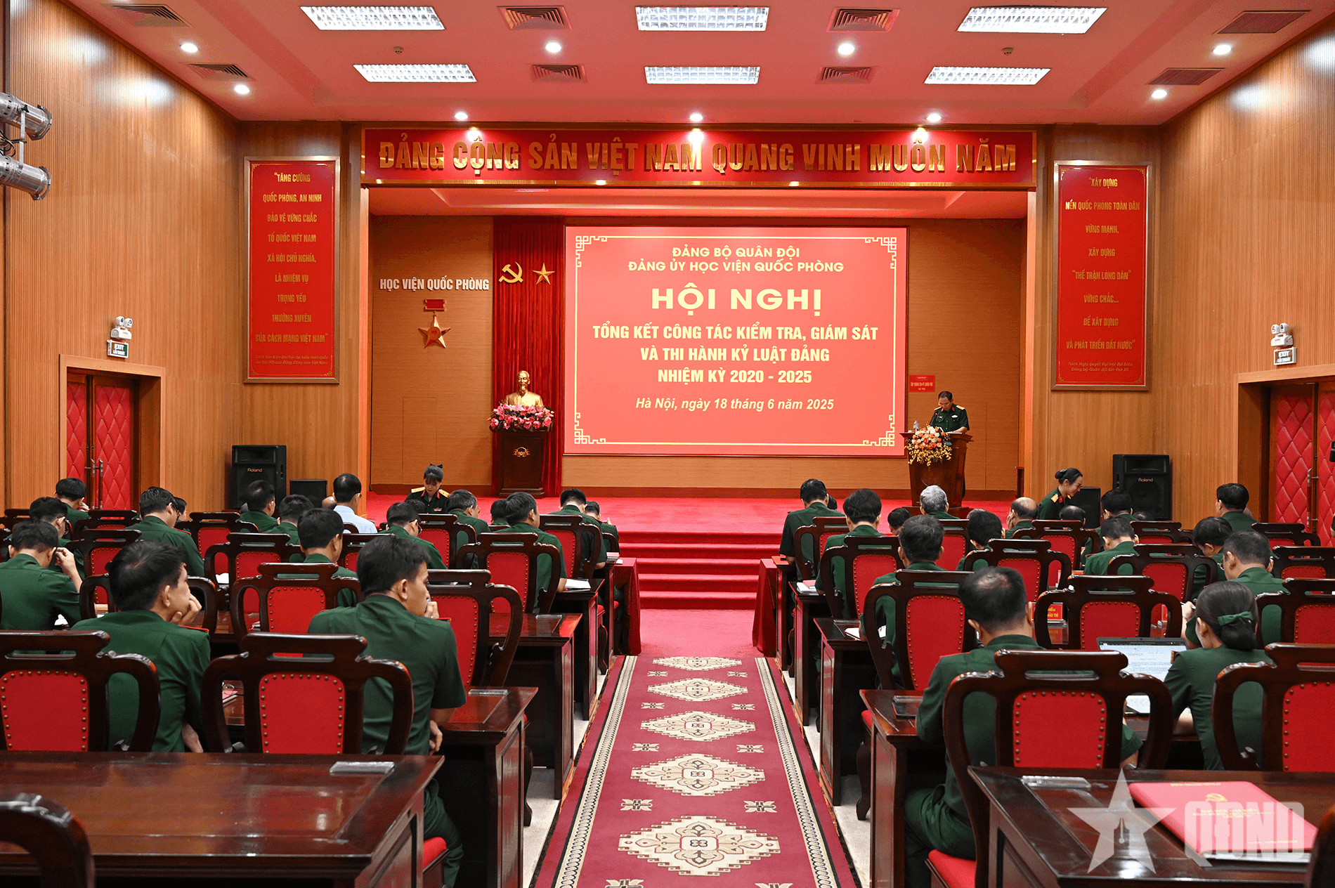 Đảng ủy Học viện Quốc phòng tổng kết công tác kiểm tra, giám sát, thi hành kỷ luật Đảng