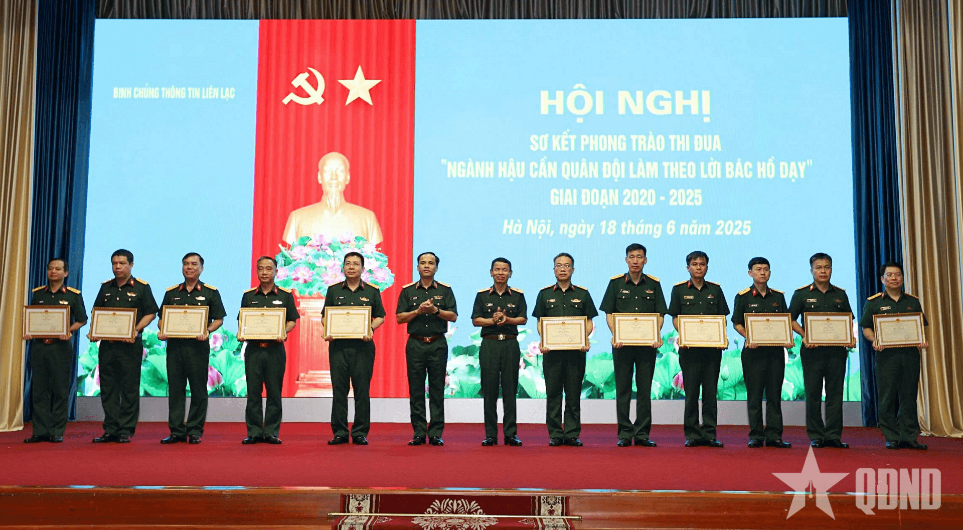 Binh chủng Thông tin liên lạc sơ kết Phong trào Thi đua “Ngành Hậu cần Quân đội làm theo lời Bác Hồ dạy”