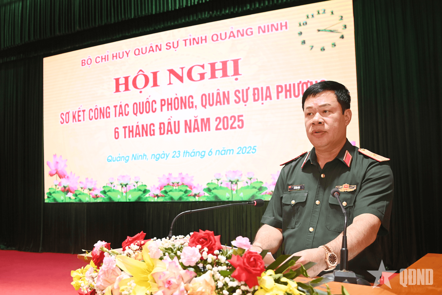 Bộ CHQS tỉnh Quảng Ninh: Sơ kết công tác quốc phòng, quân sự địa phương 6 tháng đầu năm 2025