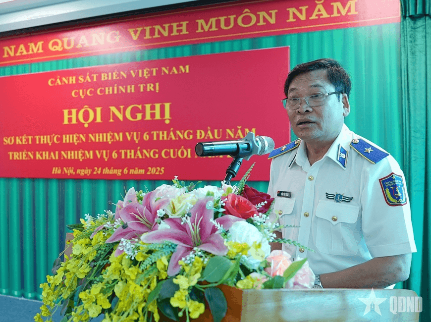 Cục Chính trị Cảnh sát biển Việt Nam sơ kết nhiệm vụ 6 tháng đầu năm 2025
