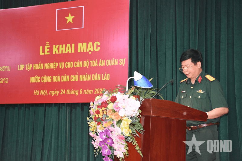 Khai mạc lớp tập huấn nghiệp vụ cho cán bộ tòa án quân sự nước CHDCND Lào