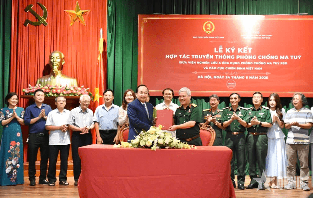 Báo Cựu chiến binh Việt Nam ký kết hợp tác truyền thông về phòng, chống ma túy