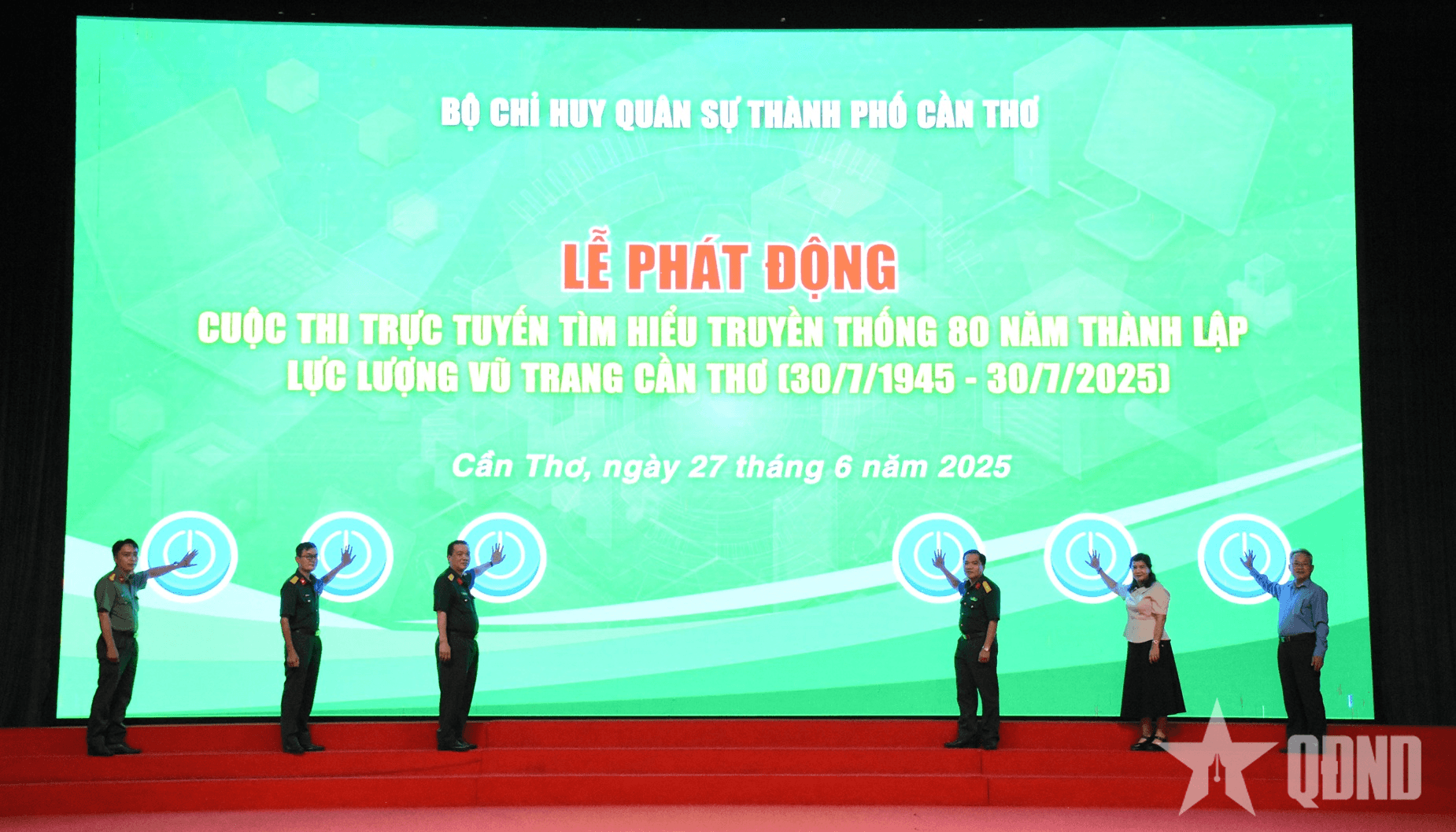 Phát động Cuộc thi trực tuyến tìm hiểu “80 năm Ngày thành lập Lực lượng vũ trang Cần Thơ”