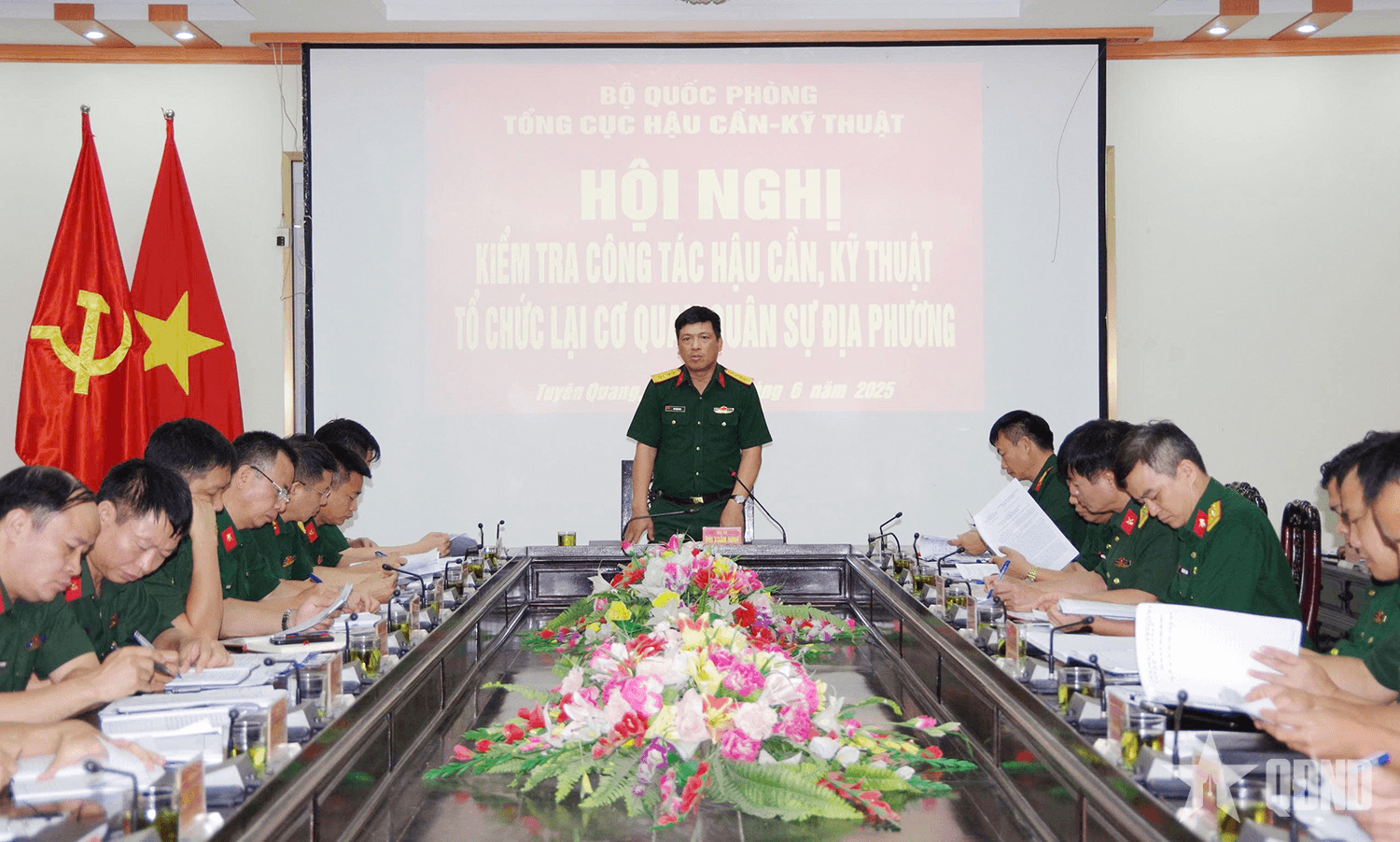 Kiểm tra công tác hậu cần, kỹ thuật tại Bộ CHQS tỉnh Tuyên Quang