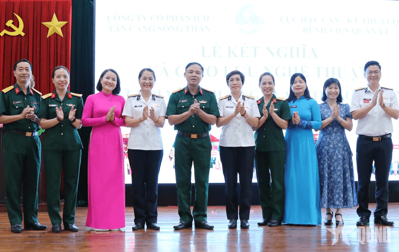 Hội Phụ nữ ICD Tân Cảng Sóng Thần ký kết chương trình phối hợp hoạt động với Hội Phụ nữ Bệnh viện Quân y 4