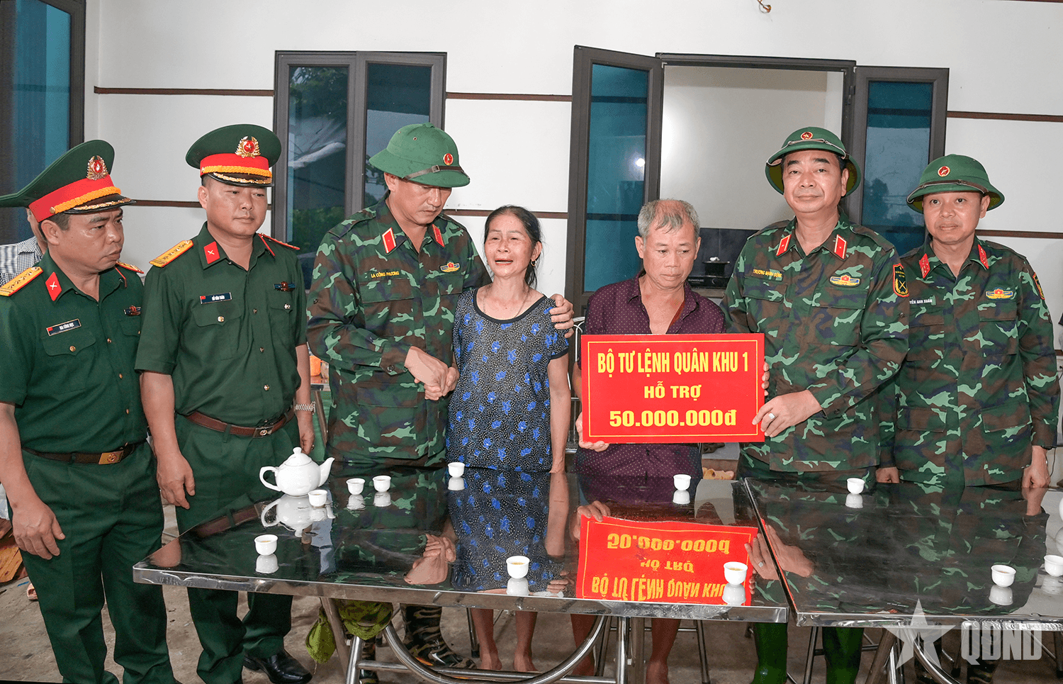 Quân khu 1 hỗ trợ nhân dân khắc phục hậu quả mưa lũ tại Thái Nguyên