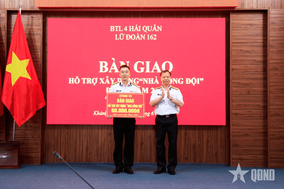 Lữ đoàn 162, Vùng 4 Hải quân trao kinh phí hỗ trợ xây dựng nhà đồng đội đợt 2 năm 2025