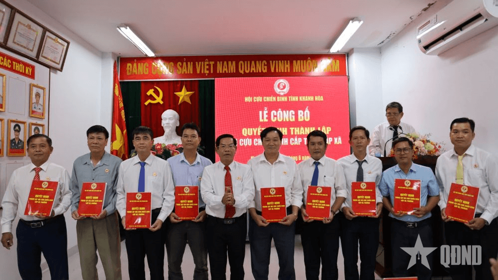 Khánh Hòa: Công bố Quyết định thành lập Hội Cựu chiến binh các xã, phường sáp nhập