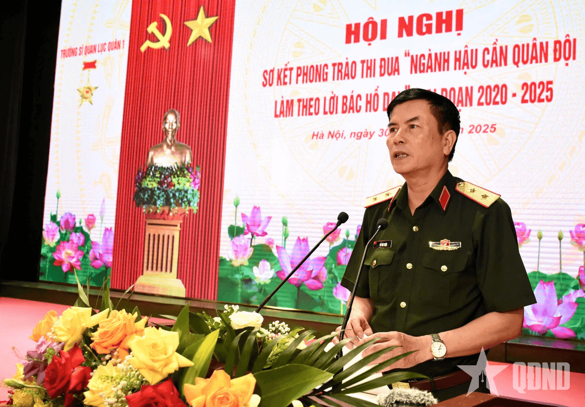Trường Sĩ quan Lục quân 1 sơ kết Phong trào thi đua “Ngành Hậu cần Quân đội làm theo lời Bác Hồ dạy”