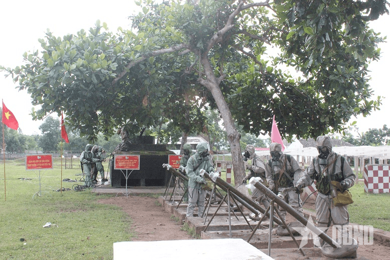 Tiểu đoàn Phòng hóa 38, Bộ Tham mưu Quân khu 4: Huấn luyện thuần thục, làm chủ tình huống