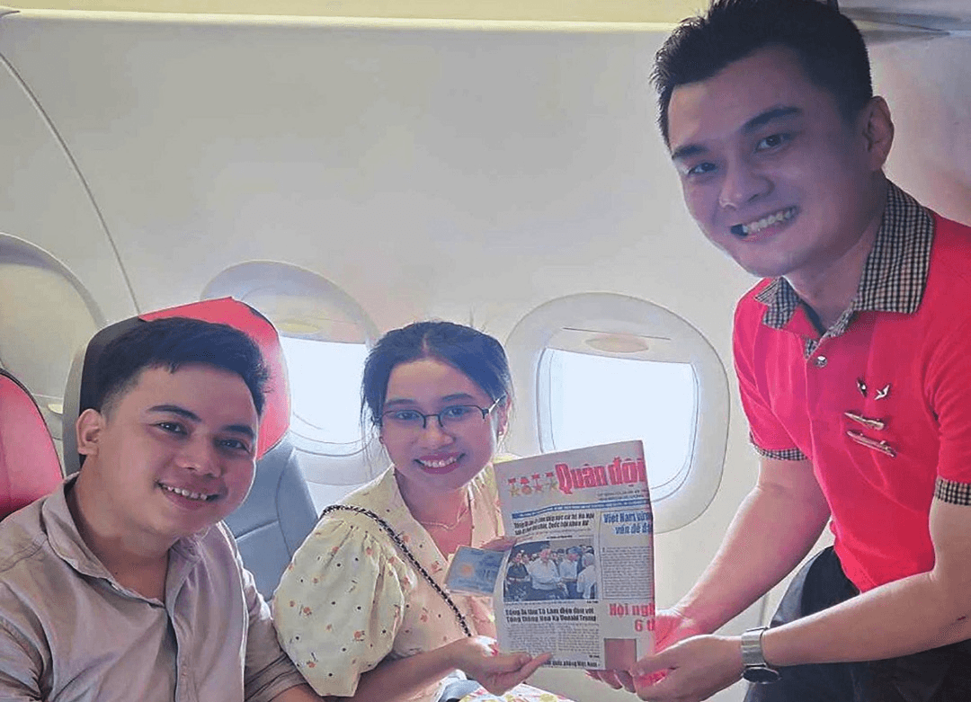Báo Quân đội nhân dân đồng hành trên các chuyến bay của Vietjet