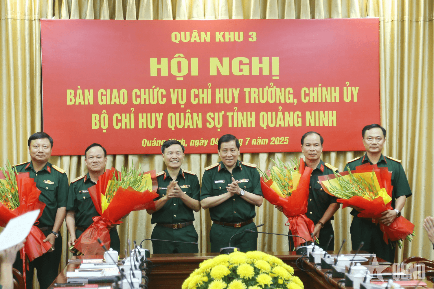 Quân khu 3: Bàn giao chức vụ Chỉ huy trưởng, Chính ủy Bộ CHQS tỉnh Quảng Ninh
