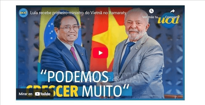 Truyền thông Brazil đưa tin đậm nét hoạt động của Thủ tướng Phạm Minh Chính tại Rio de Janeiro