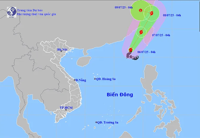 Bão số 2 giật cấp 13, biển động dữ dội