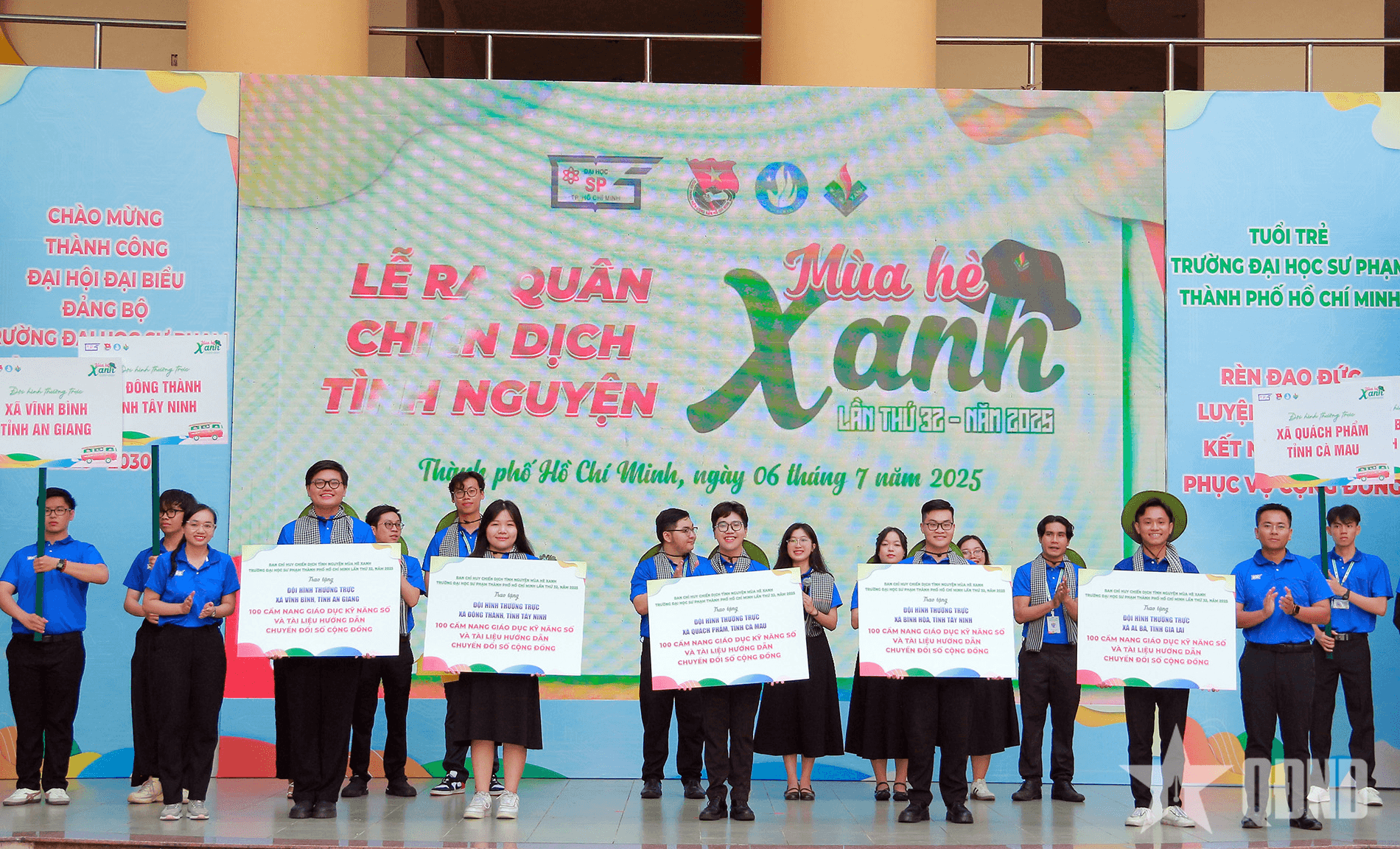 TP Hồ Chí Minh: Sinh viên sư phạm hành quân về 5 tỉnh, thành phố hoạt động tình nguyện
