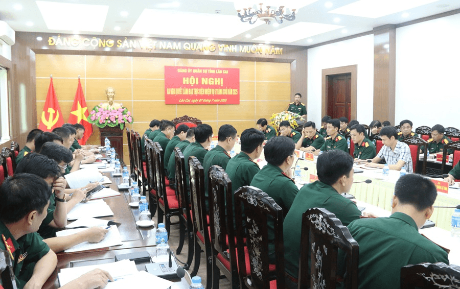 Đảng ủy Quân sự tỉnh Lào Cai triển khai nhiều nhiệm vụ, giải pháp trọng tâm lãnh đạo nhiệm vụ 6 tháng cuối năm 2025