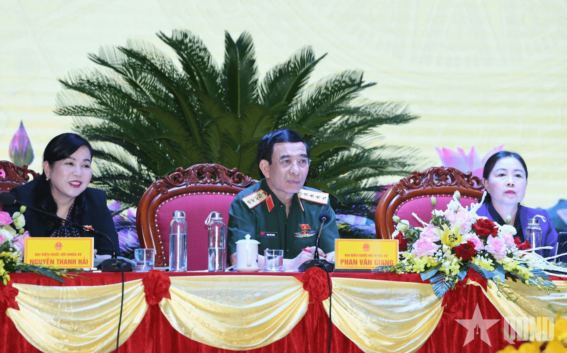 Đại tướng Phan Văn Giang tiếp xúc cử tri tại Sư đoàn 312, Quân đoàn 12