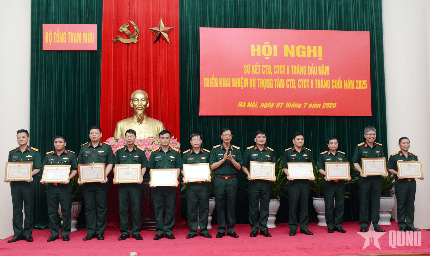 Bộ Tổng Tham mưu sơ kết công tác Đảng, công tác chính trị 6 tháng đầu năm 2025
